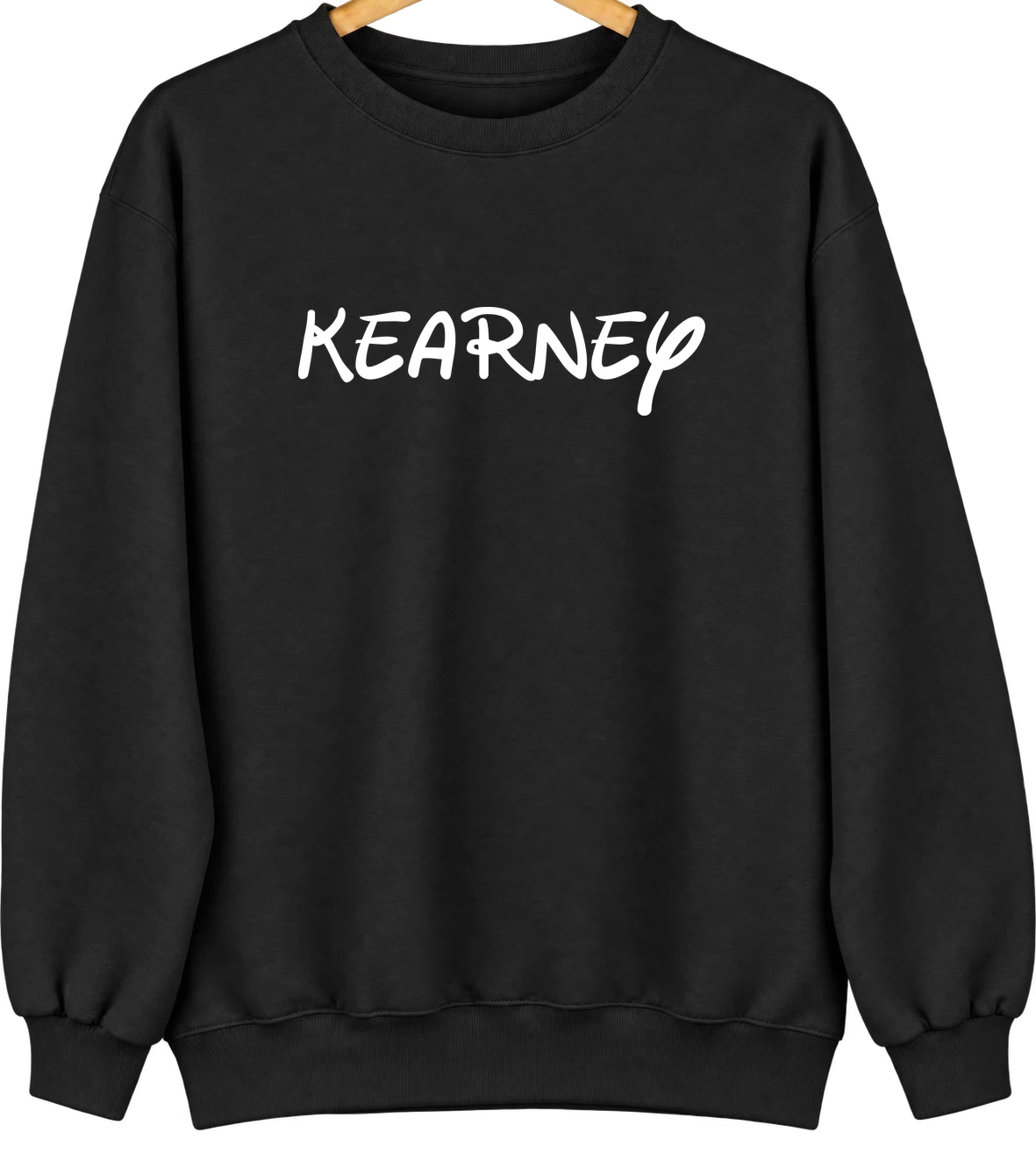 Kearney, Nebraska Hometown Crewneck — Black