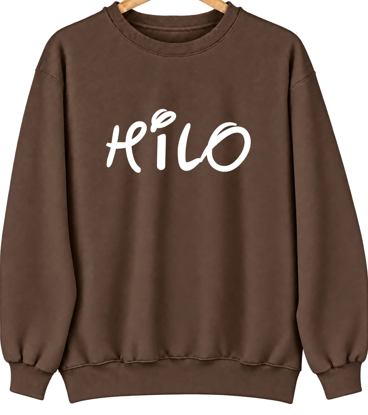 Hilo, Hawaii Hometown Crewneck — Brown