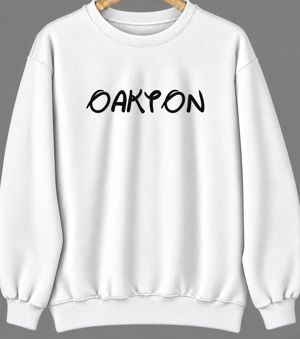 Oakton, Virginia Hometown Crewneck — White