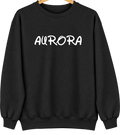 Aurora, Illinois Hometown Crewneck — Black