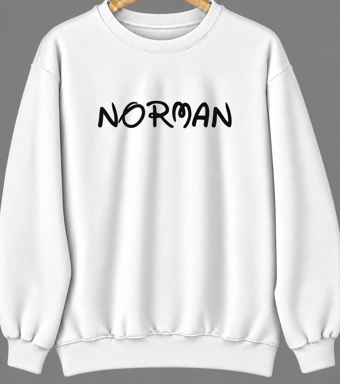 Norman, Oklahoma Hometown Crewneck — White