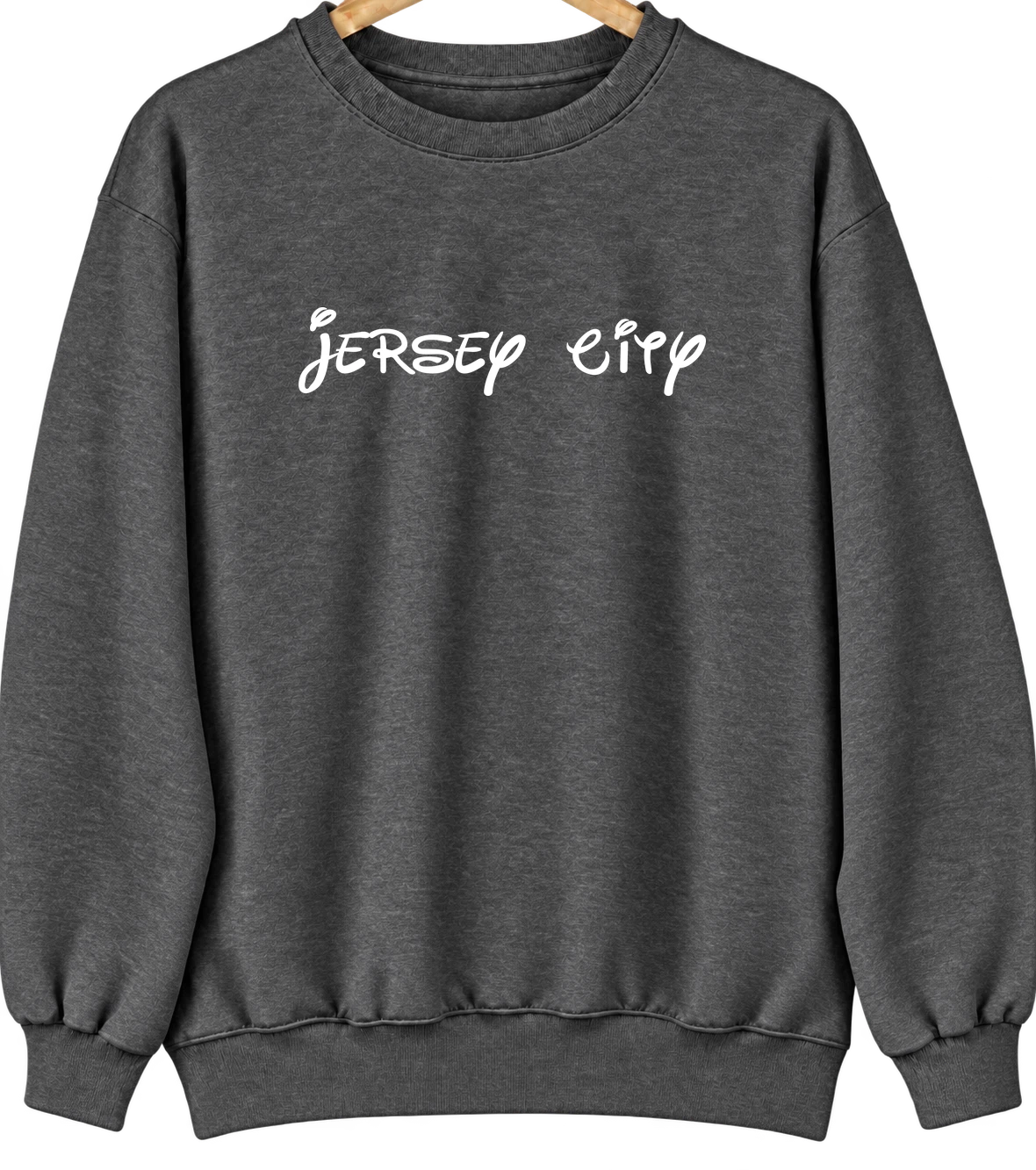Jersey City, New Jersey Hometown Crewneck — Dark Heather