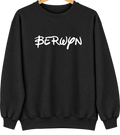 Berwyn, Illinois Hometown Crewneck — Black