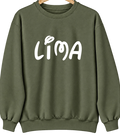 Lima, Ohio Hometown Crewneck — Military Green