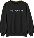 New Rochelle, New York Hometown Crewneck — Black
