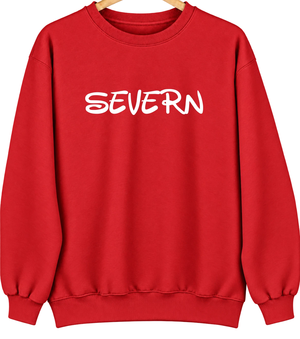 Severn, Maryland Hometown Crewneck — Red