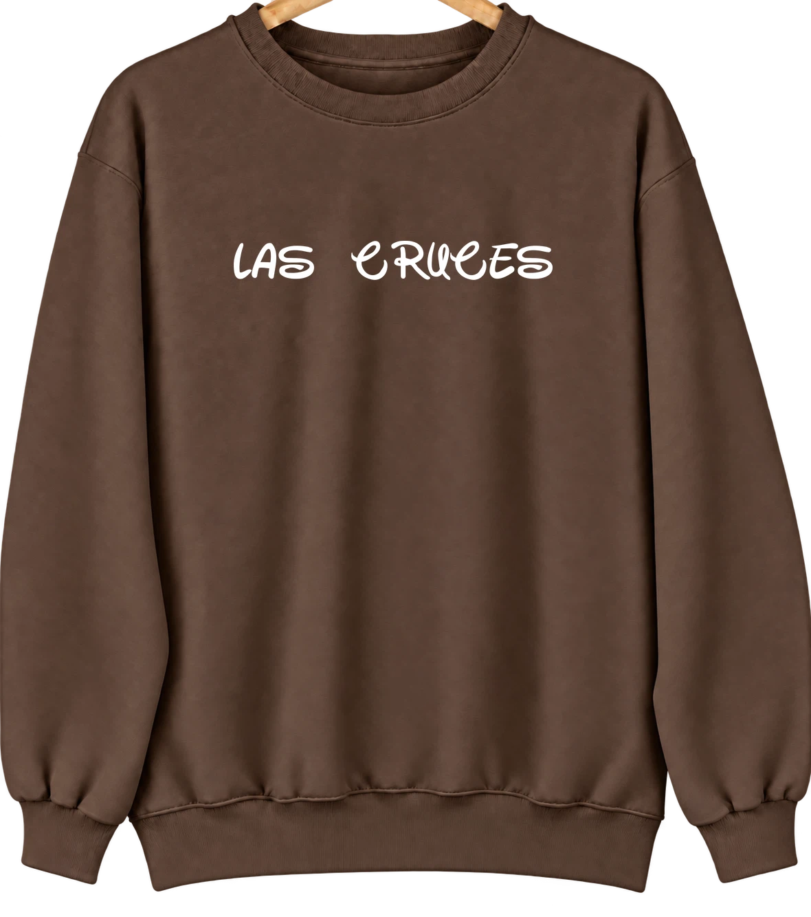 Las Cruces, New Mexico Hometown Crewneck — Brown