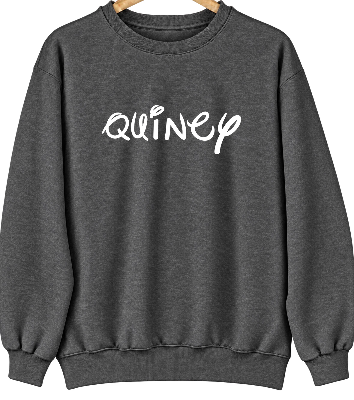 Quincy, Massachusetts Hometown Crewneck — Dark Heather