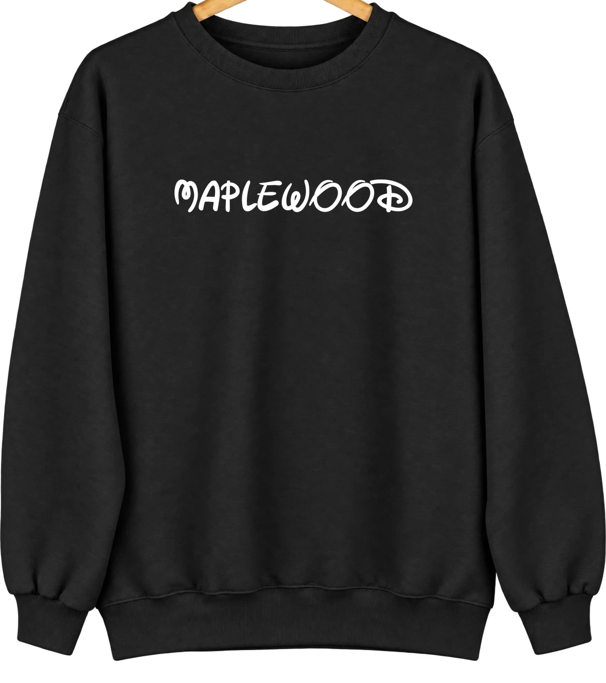 Maplewood, Minnesota Hometown Crewneck — Black