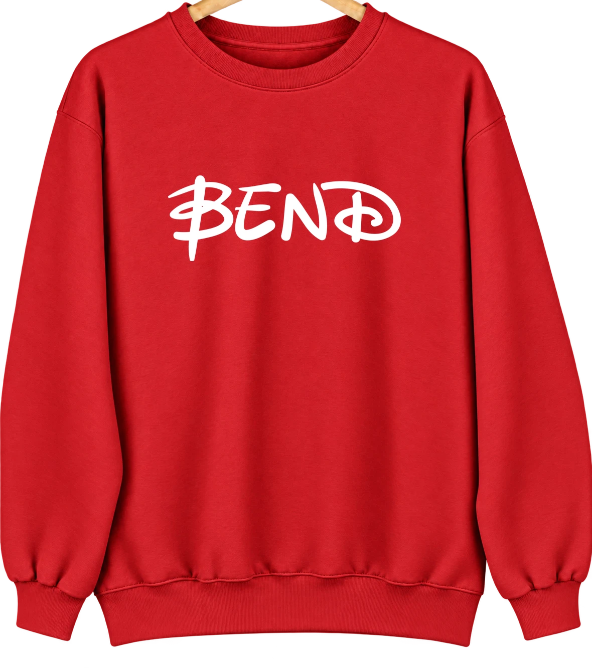 Bend, Oregon Hometown Crewneck — Red