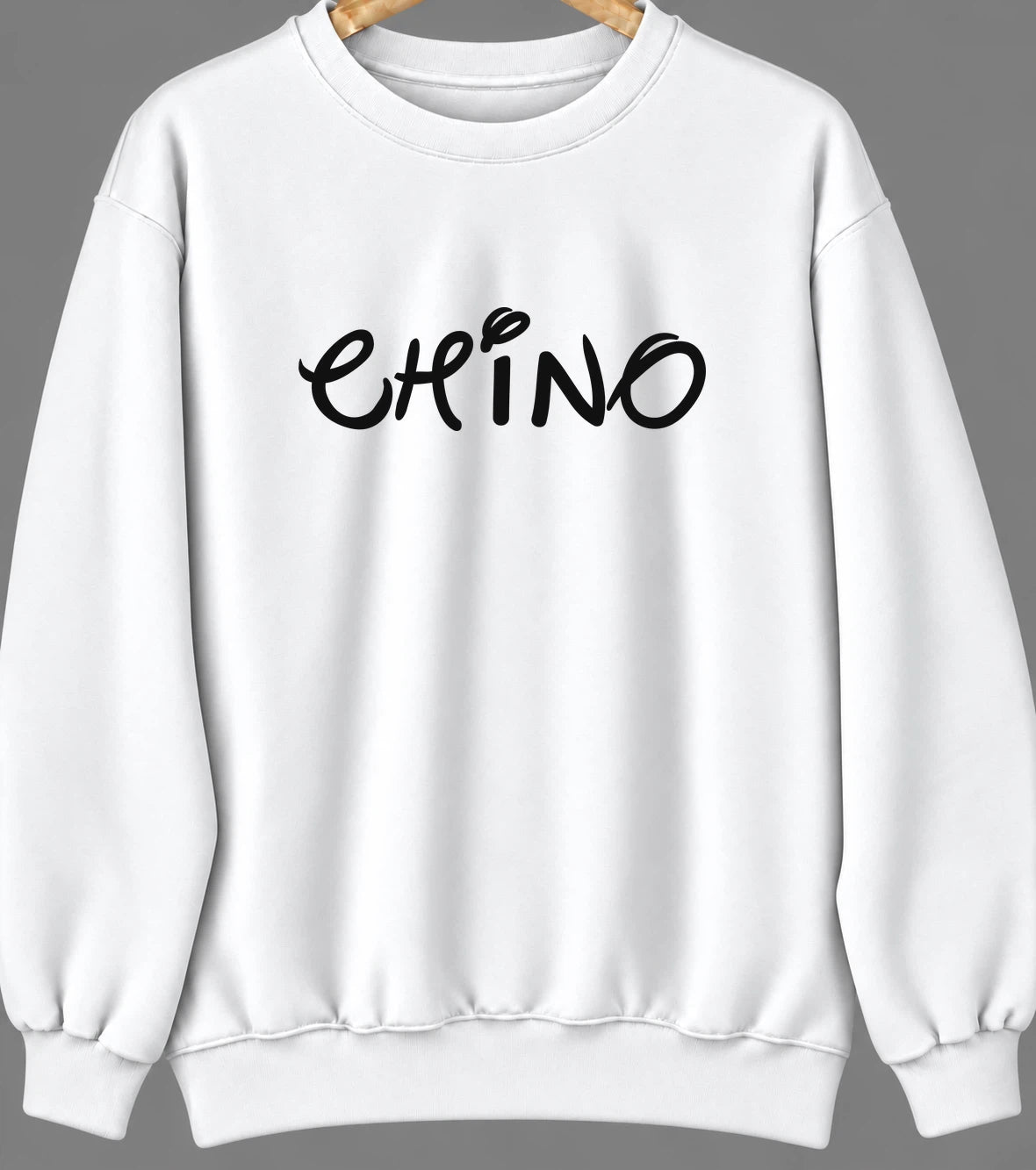 Chino, California Hometown Crewneck — White