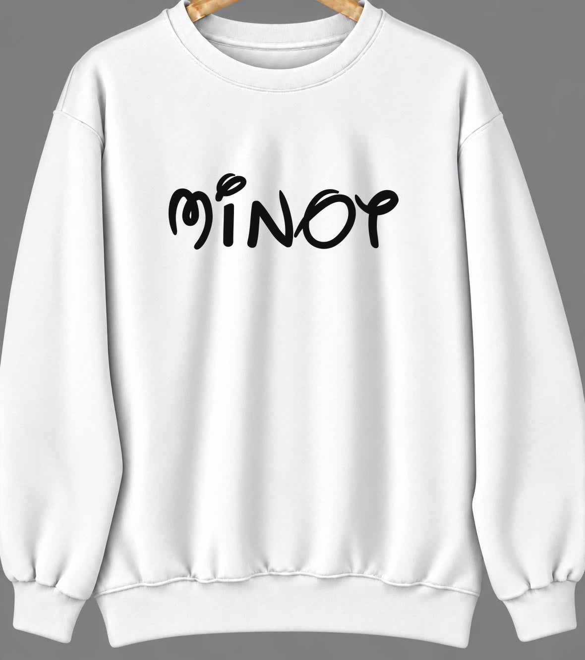 Minot, North Dakota Hometown Crewneck — White