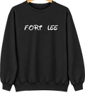 Fort Lee, New Jersey Hometown Crewneck — Black