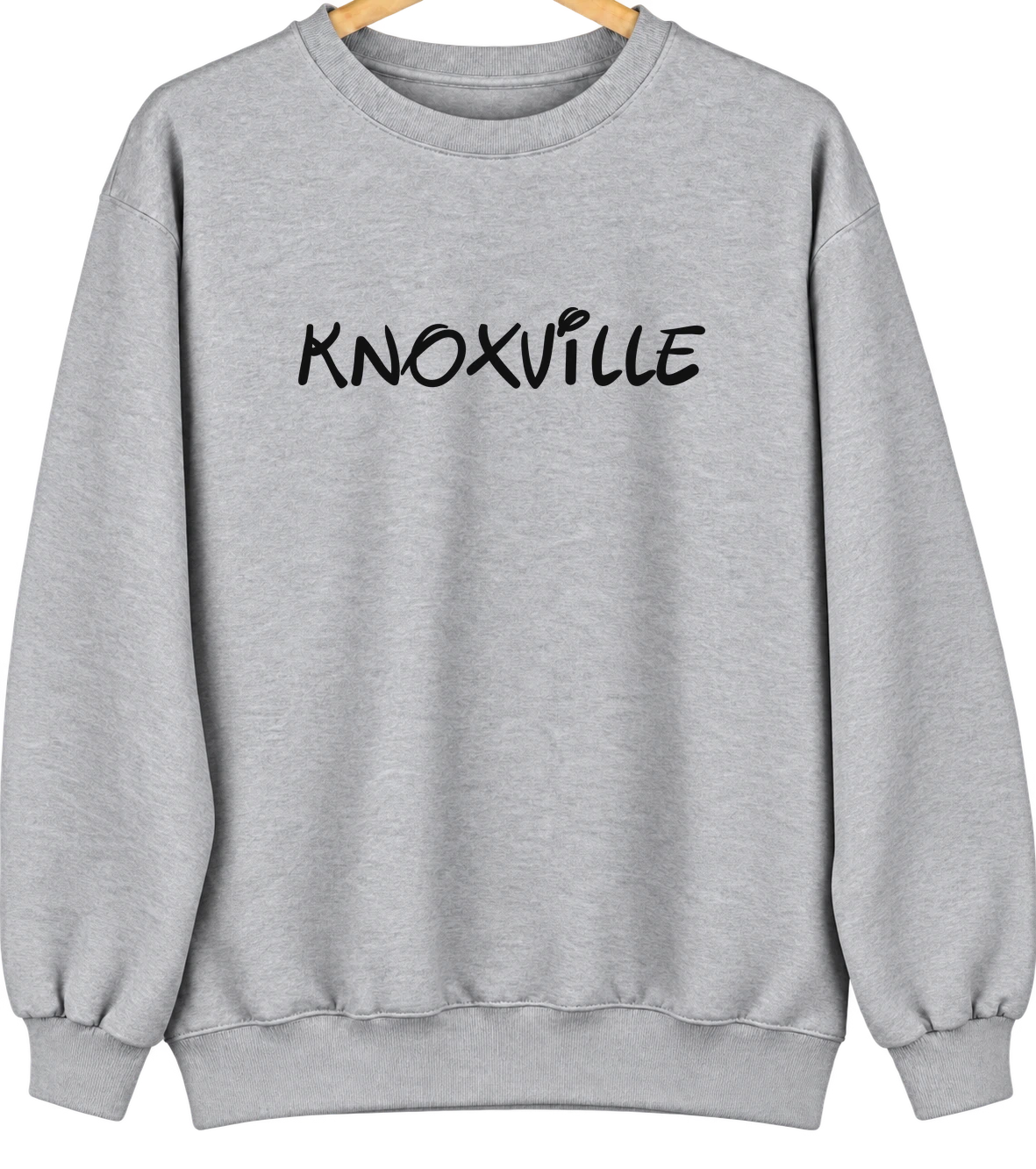 Knoxville, Tennessee Hometown Crewneck — Sport Grey
