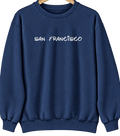 San Francisco, California Hometown Crewneck — Navy
