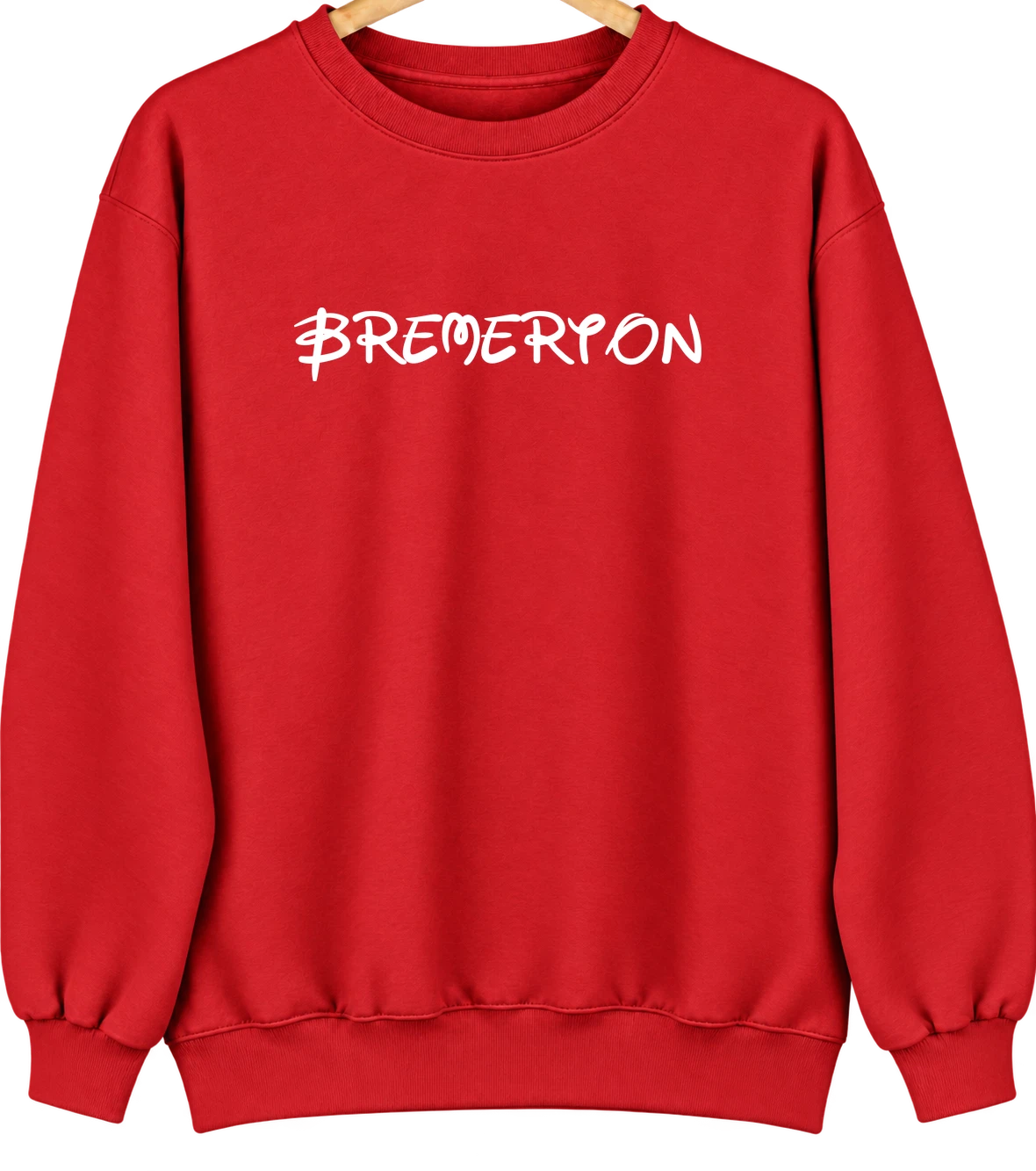 Bremerton, Washington Hometown Crewneck — Red