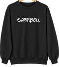 Campbell, California Hometown Crewneck — Black