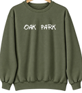 Oak Park, Illinois Hometown Crewneck — Military Green