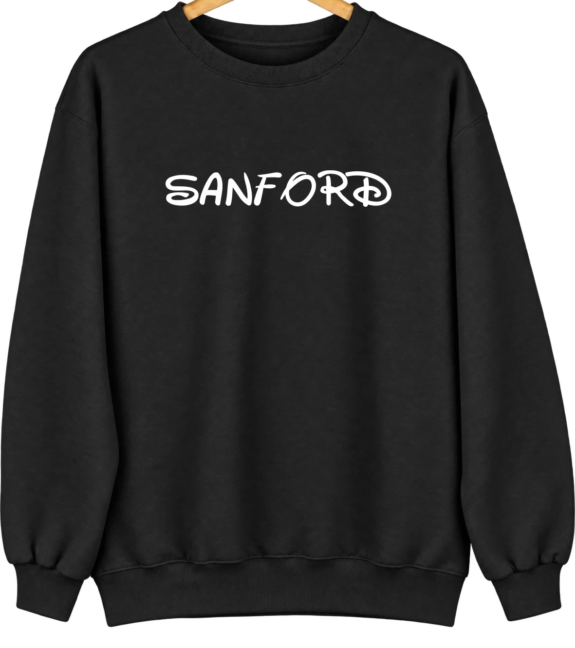 Sanford, Florida Hometown Crewneck — Black