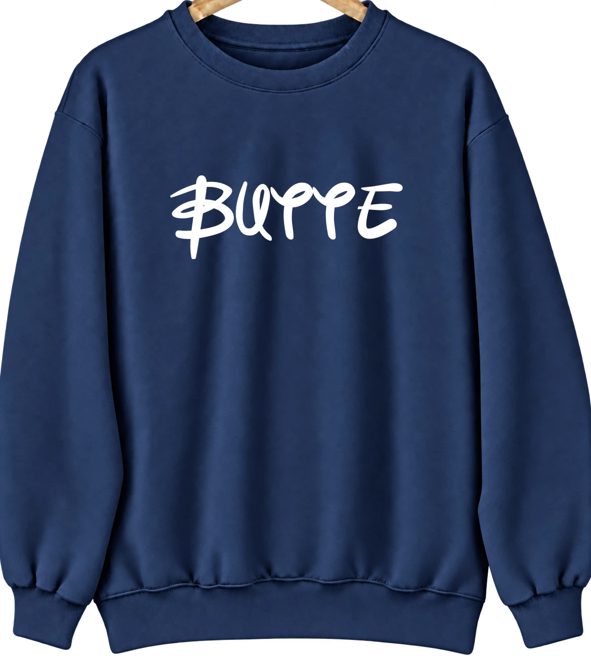 Butte, Montana Hometown Crewneck — Navy