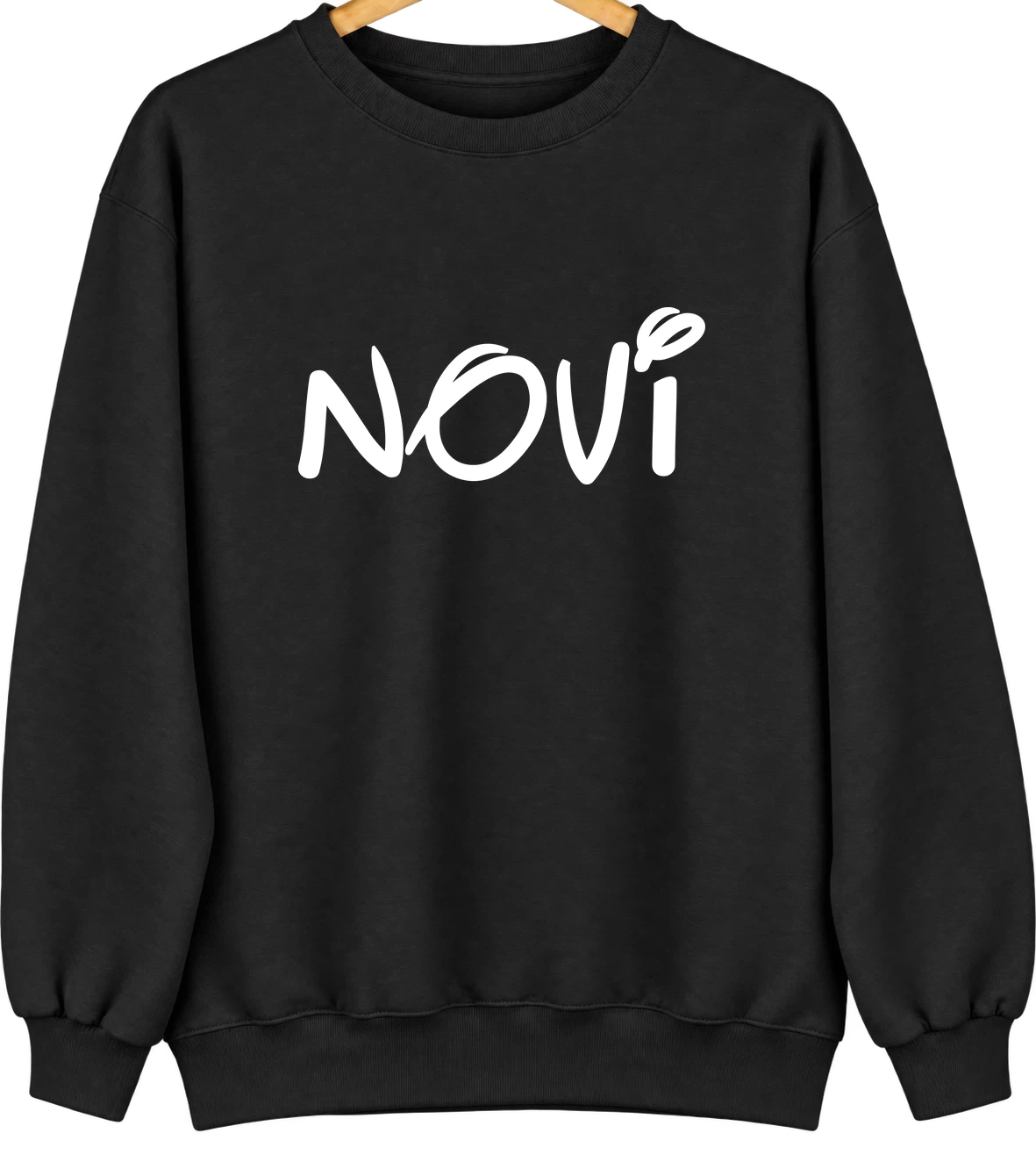 Novi, Michigan Hometown Crewneck — Black
