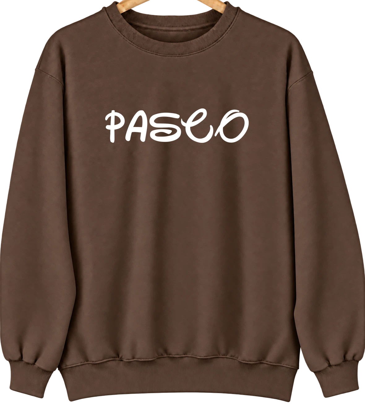 Pasco, Washington Hometown Crewneck — Brown