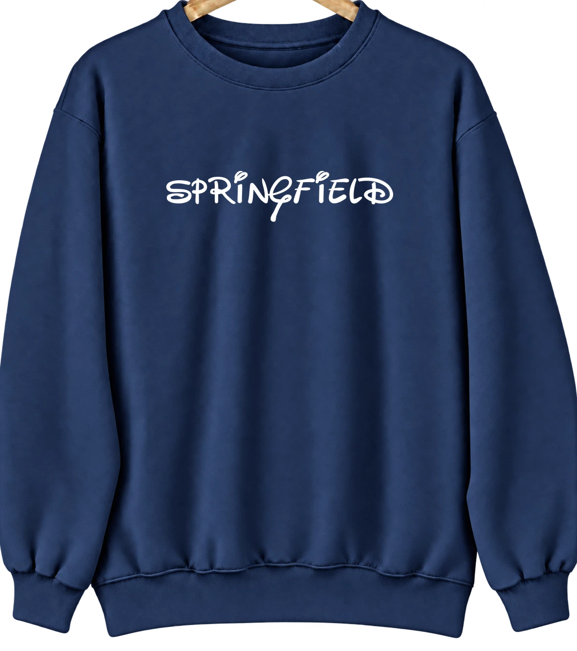 Springfield, Massachusetts Hometown Crewneck — Navy