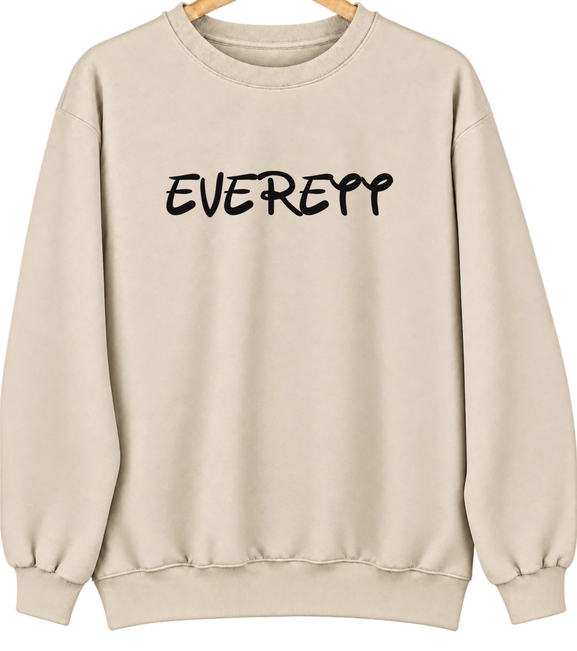 Everett, Massachusetts Hometown Crewneck — Sand