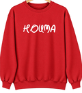 Houma, Louisiana Hometown Crewneck — Red