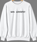 San Leandro, California Hometown Crewneck — White