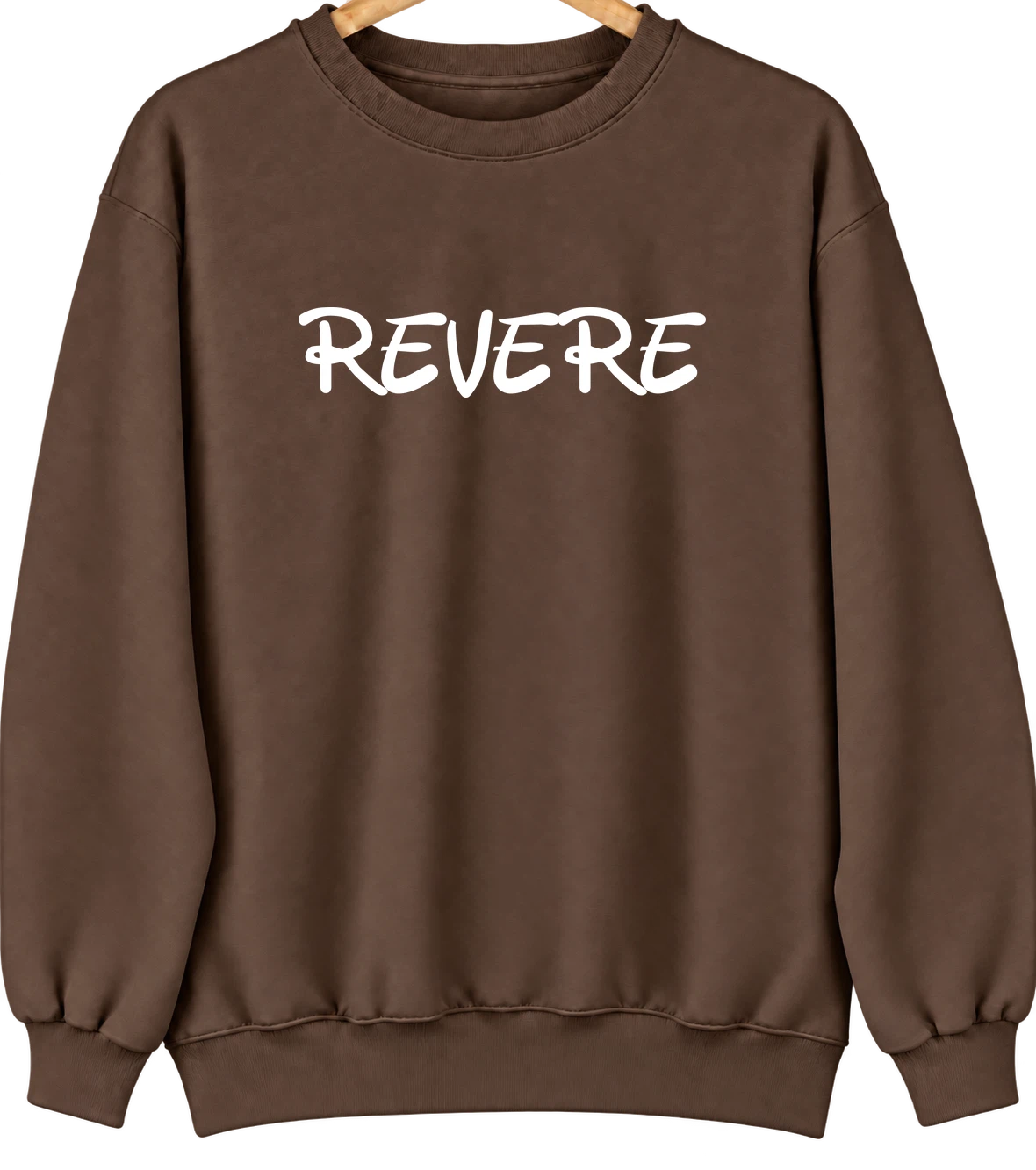 Revere, Massachusetts Hometown Crewneck — Brown