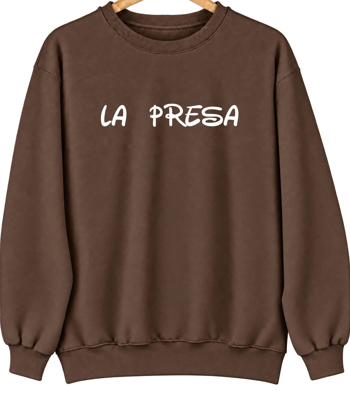 La Presa, California Hometown Crewneck — Brown