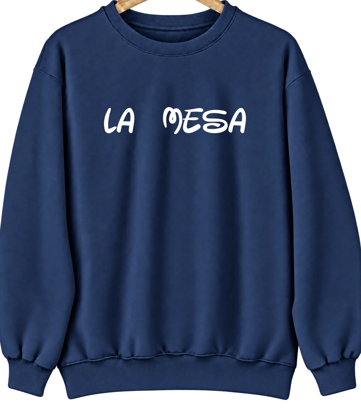 La Mesa, California Hometown Crewneck — Navy