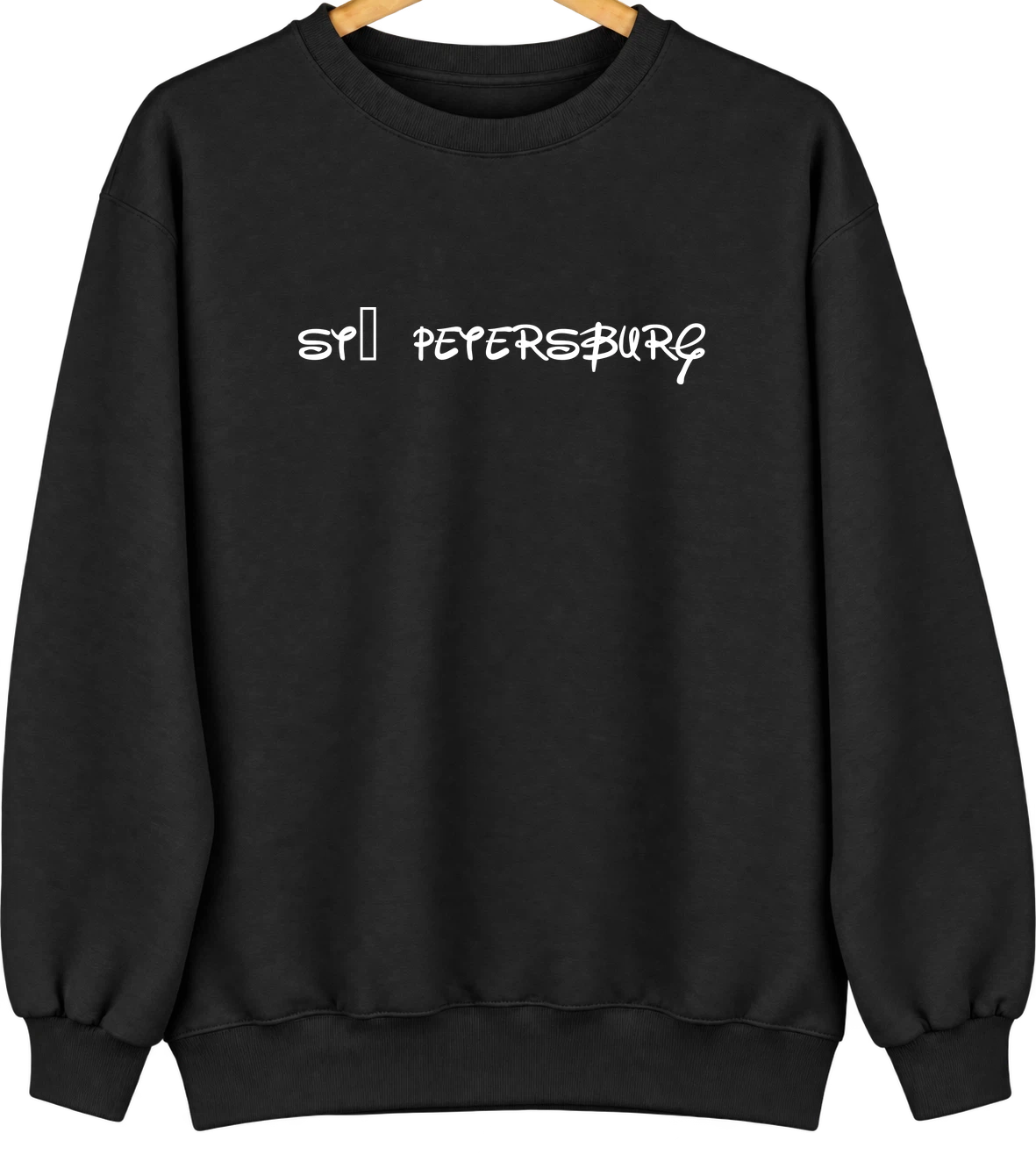 St. Petersburg, Florida Hometown Crewneck — Black