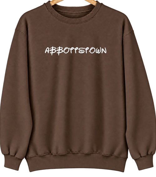 Abbottstown, Pennsylvania Hometown Crewneck — Brown