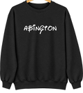 Abington, Massachusetts Hometown Crewneck — Black