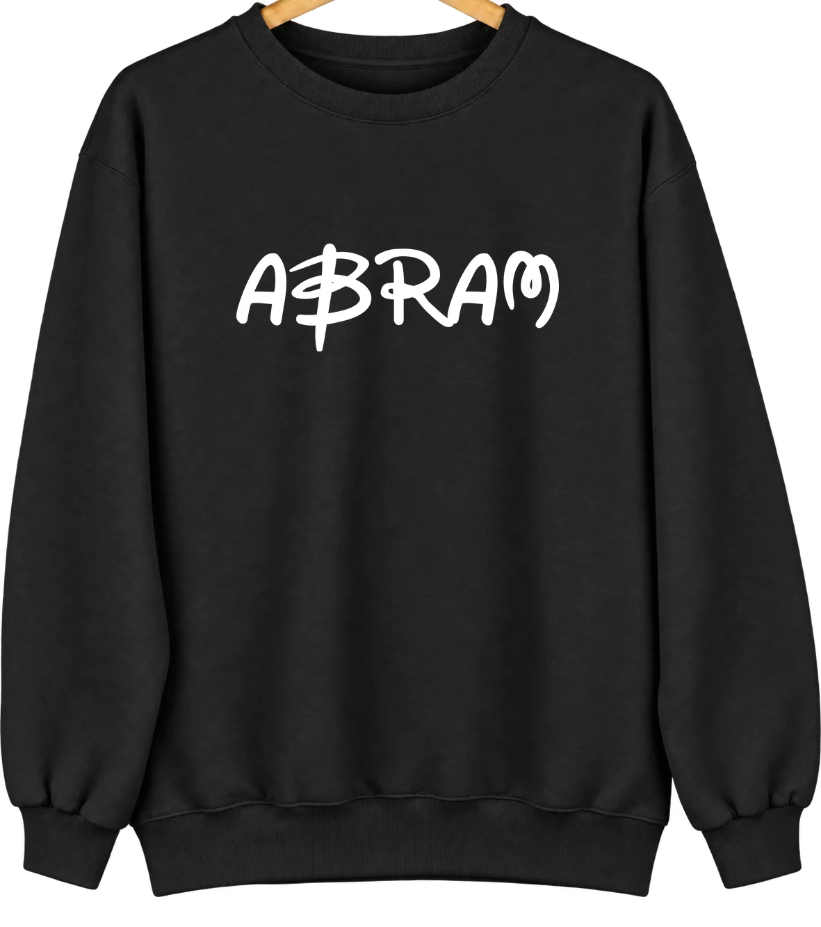 Abram, Texas Hometown Crewneck — Black