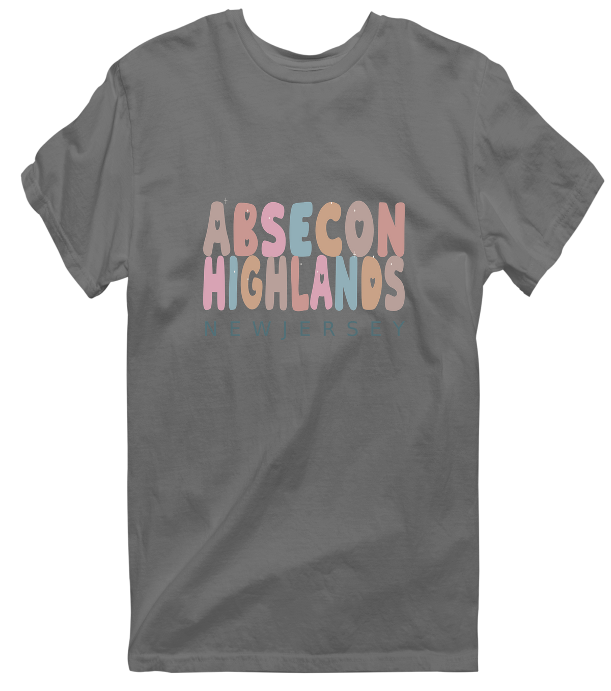 Absecon Highlands, New Jersey Hometown T-Shirt - Charcoal
