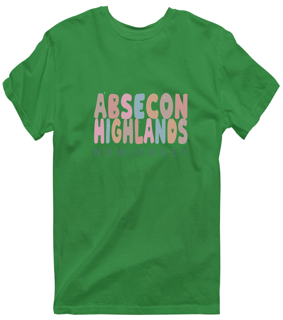 Absecon Highlands, New Jersey Hometown T-Shirt - Irish Green