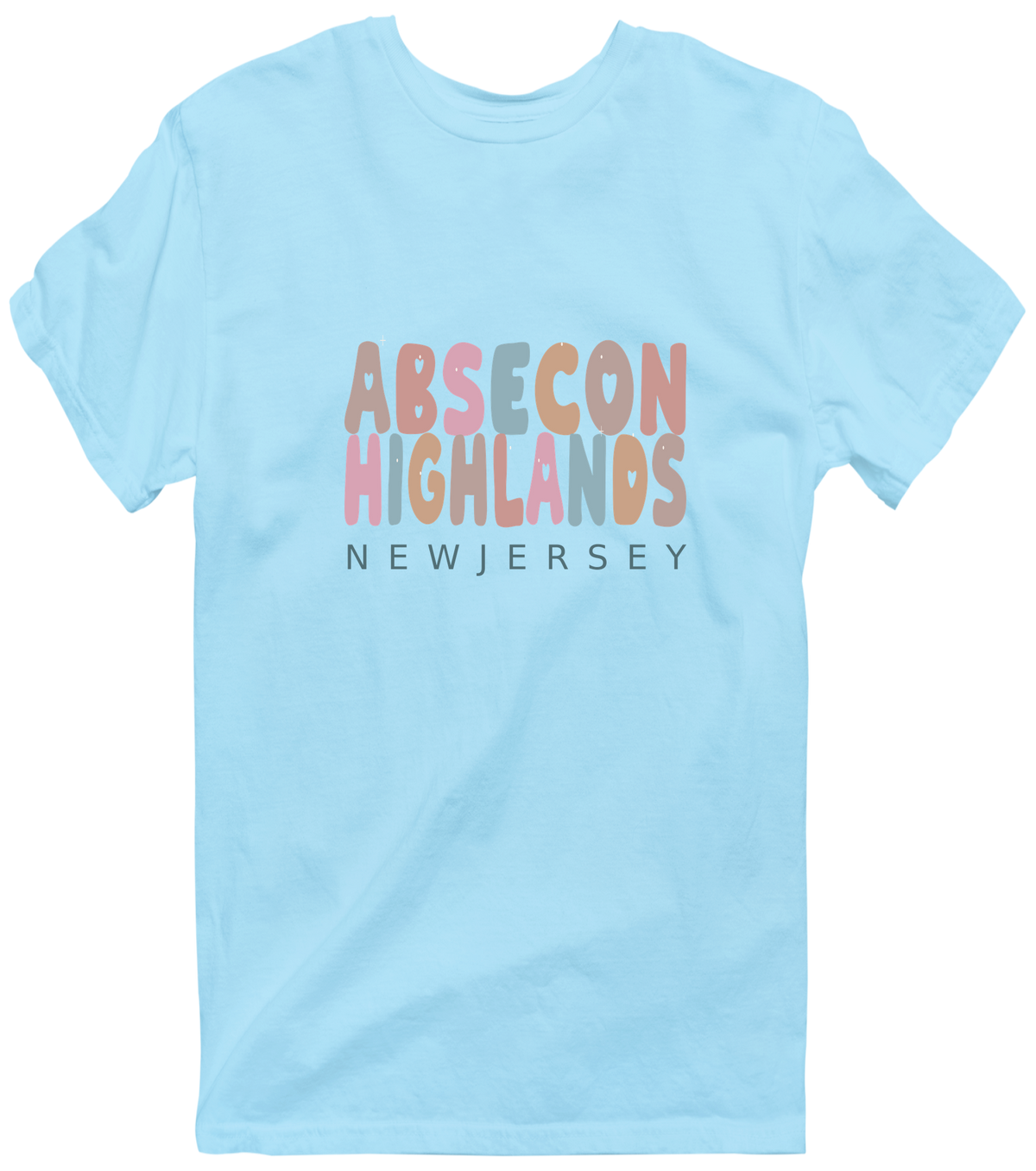 Absecon Highlands, New Jersey Hometown T-Shirt - Light Blue
