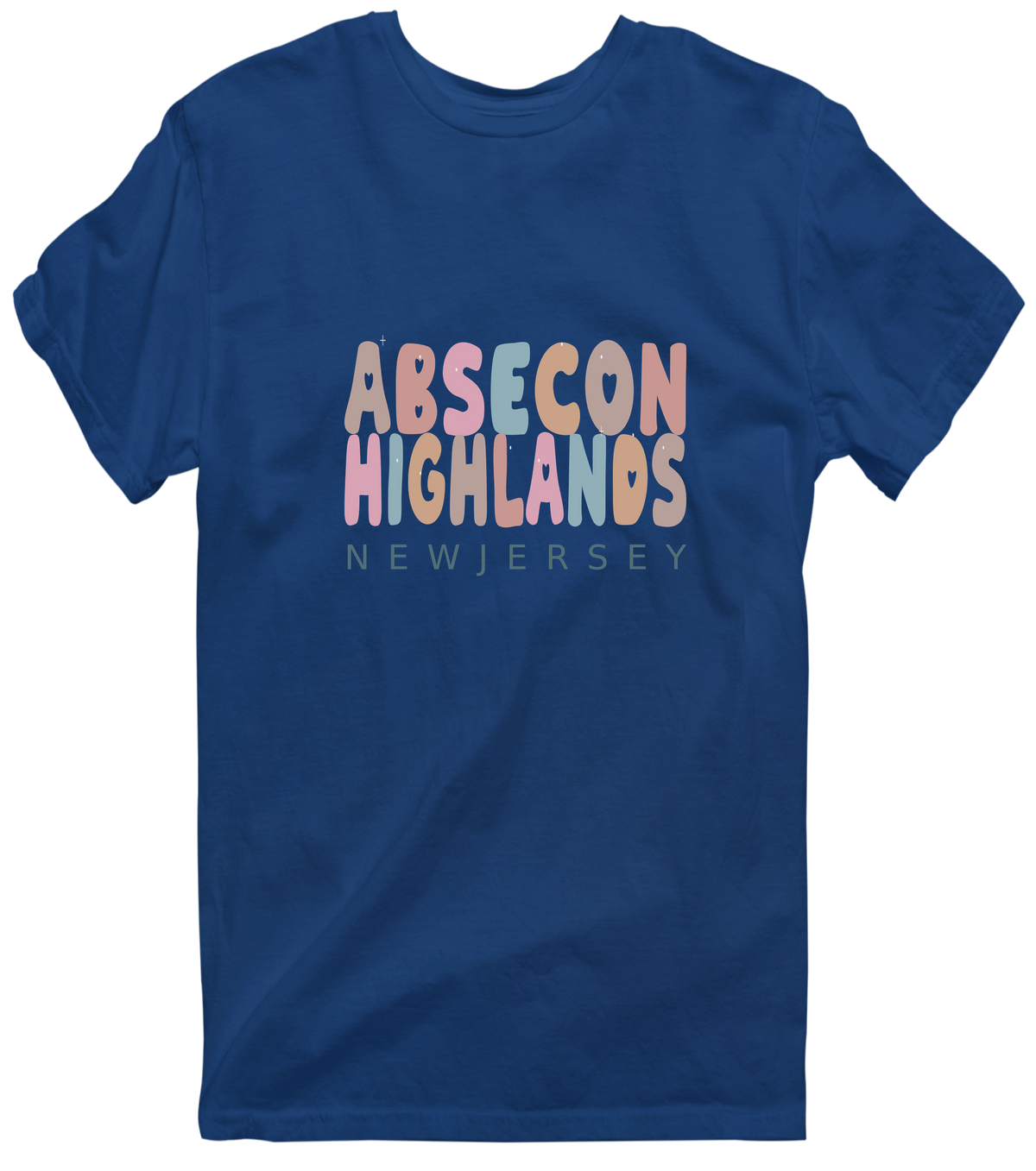 Absecon Highlands, New Jersey Hometown T-Shirt - Navy
