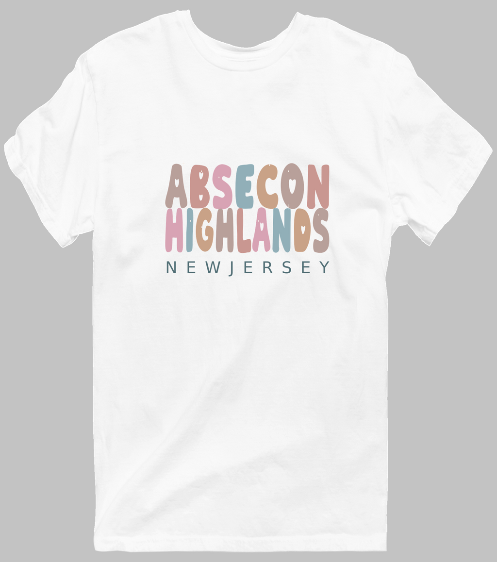 Absecon Highlands, New Jersey Hometown T-Shirt - White