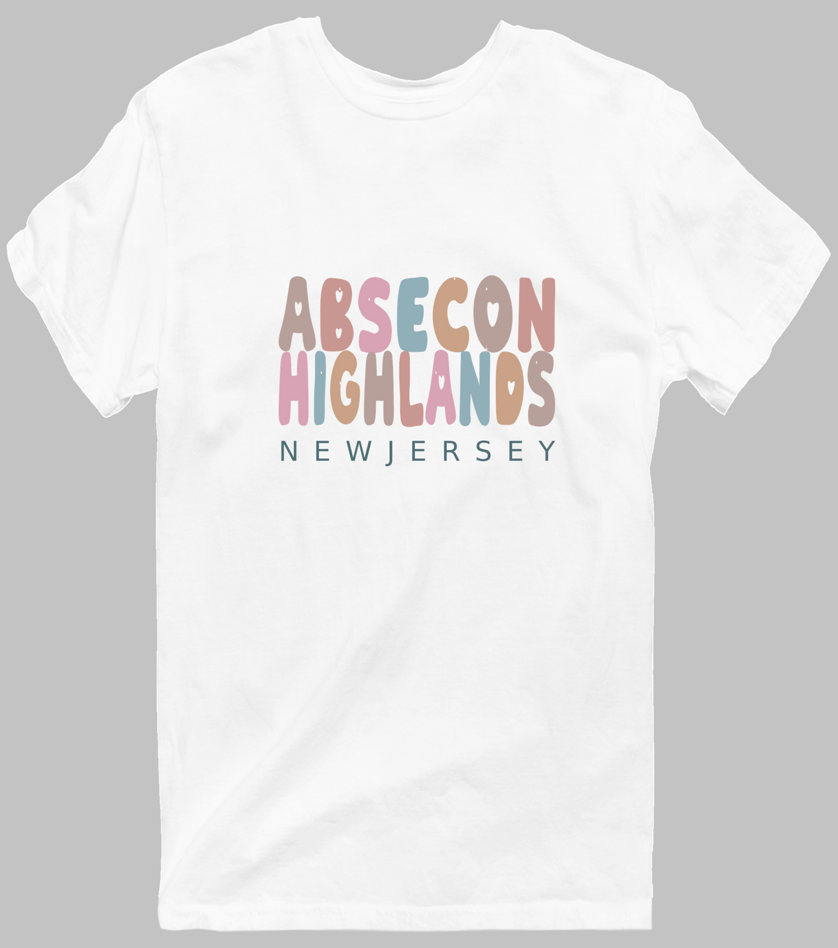 Absecon Highlands, New Jersey Hometown T-Shirt - White