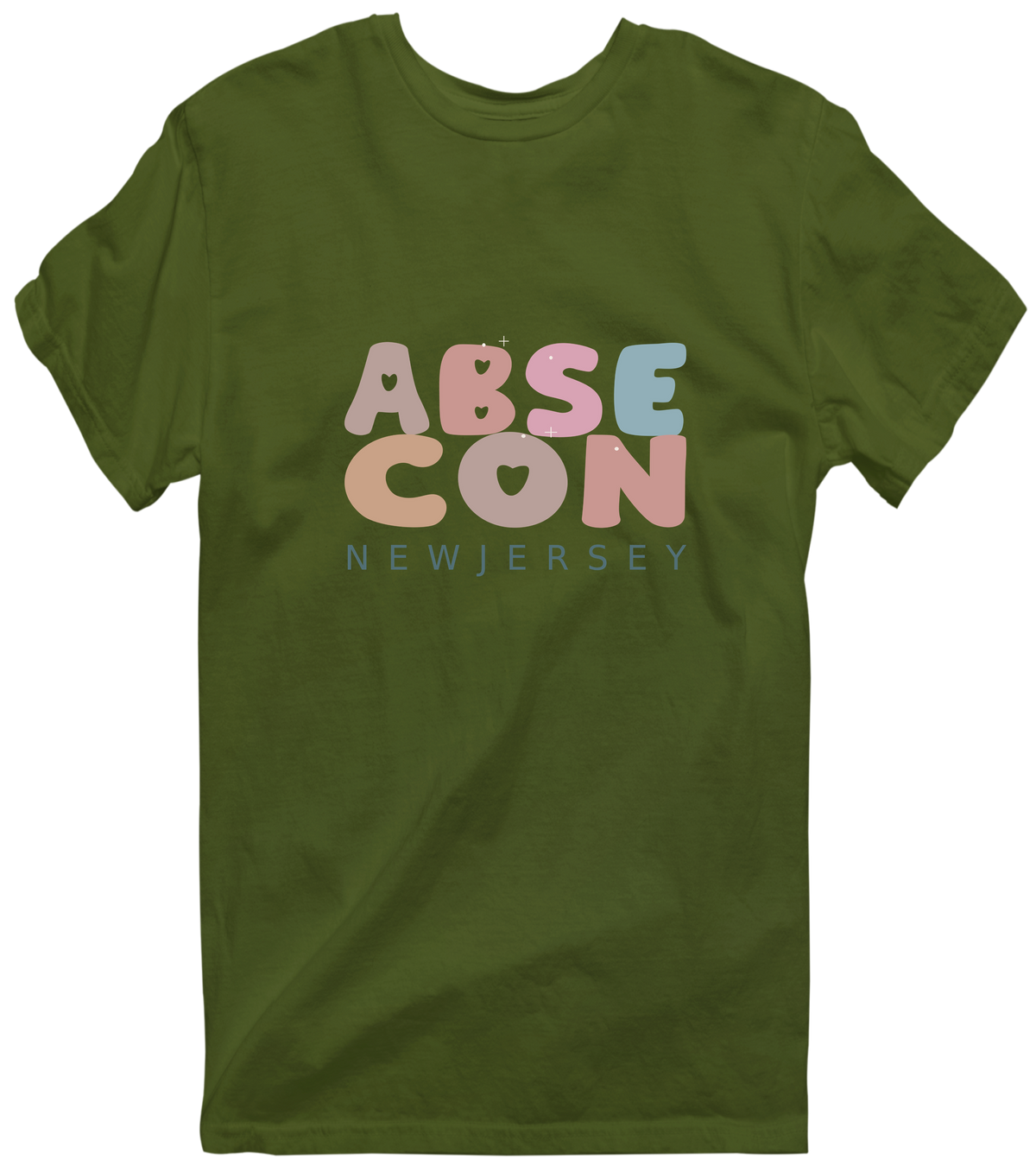 Absecon, New Jersey Hometown T-Shirt - Military Green