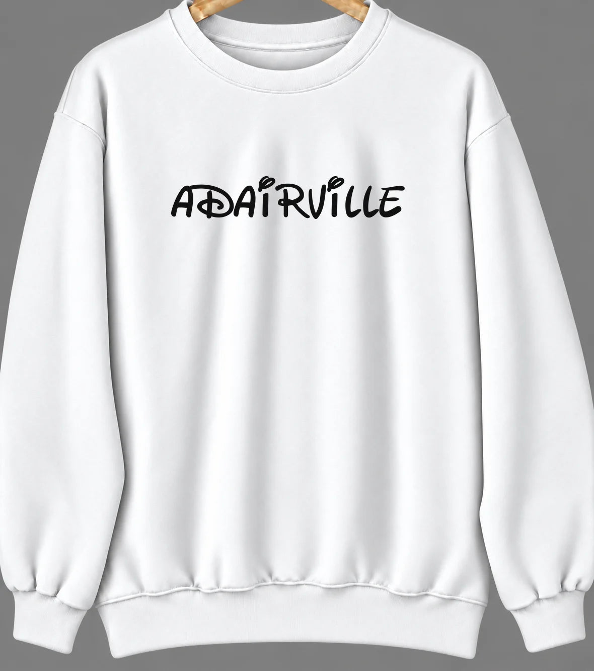 Adairville, Kentucky Hometown Crewneck — White
