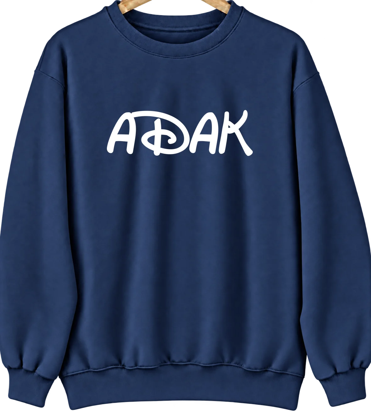 Adak, Alaska Hometown Crewneck — Navy