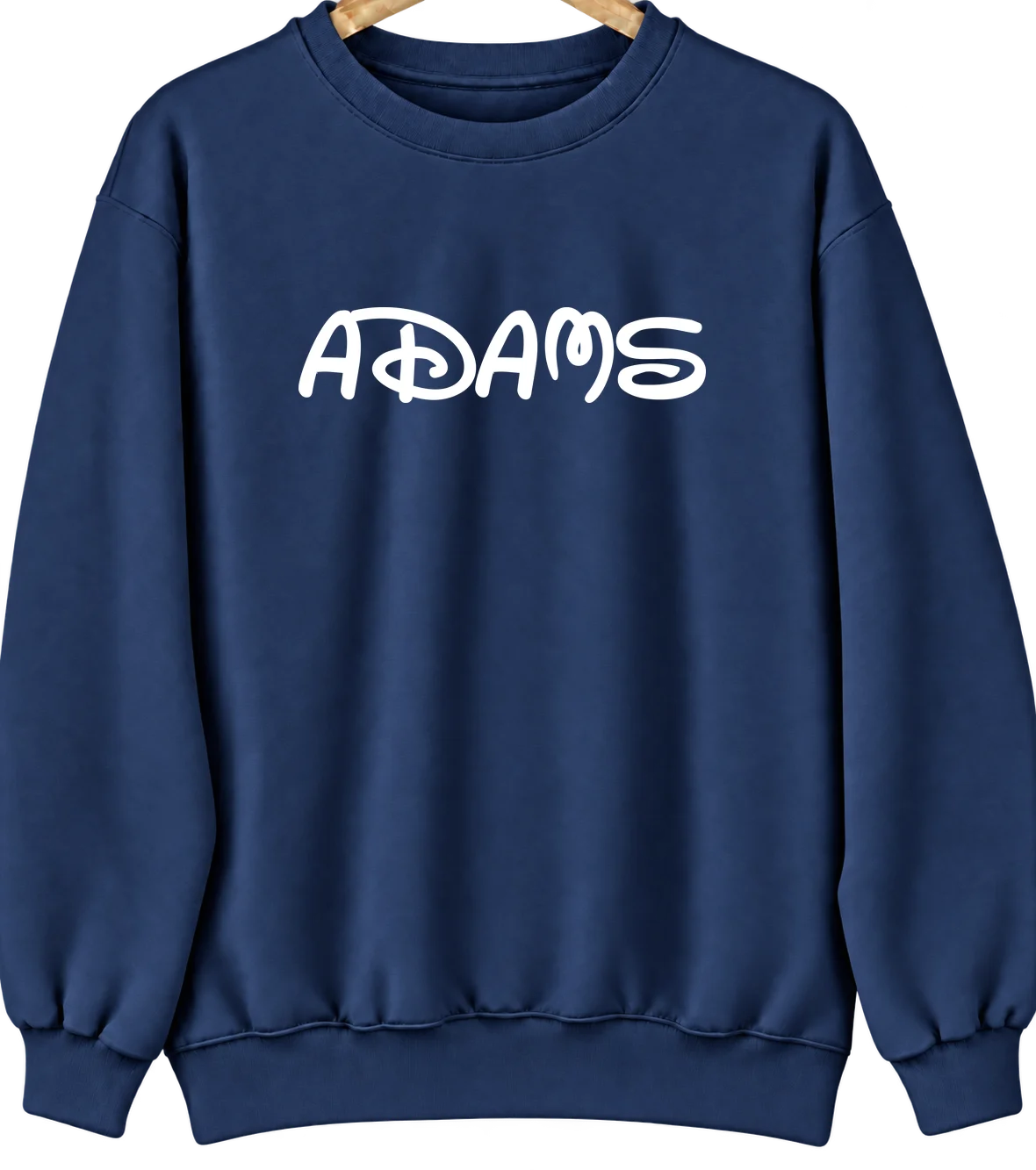 Adams, North Dakota Hometown Crewneck — Navy