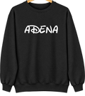 Adena, Ohio Hometown Crewneck — Black