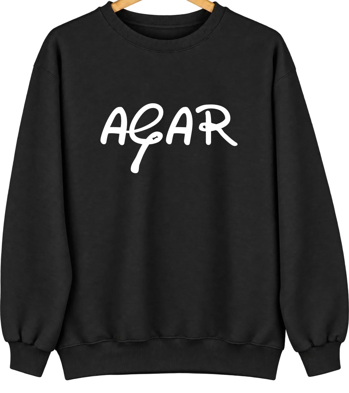 Agar, South Dakota Hometown Crewneck — Black