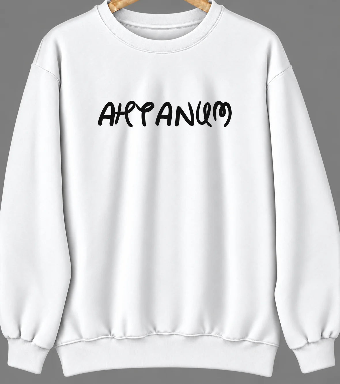 Ahtanum, Washington Hometown Crewneck — White